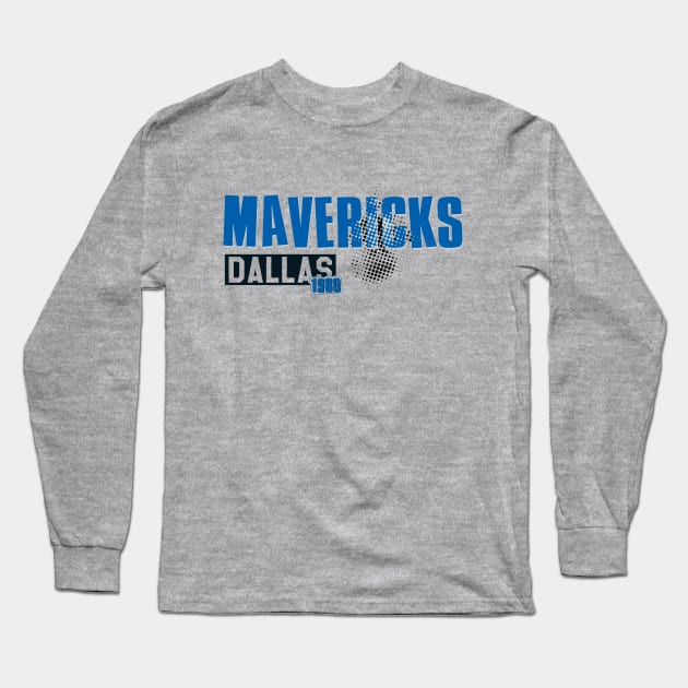 Dallas Mavericks Long Sleeve T-Shirt by Aloenalone